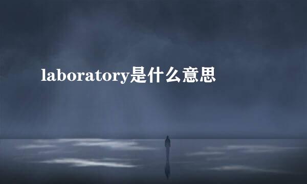 laboratory是什么意思