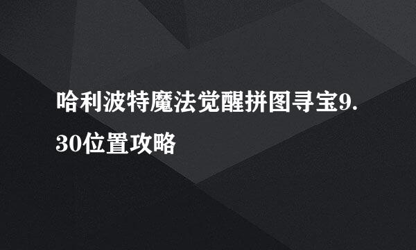 哈利波特魔法觉醒拼图寻宝9.30位置攻略
