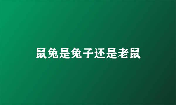 鼠兔是兔子还是老鼠