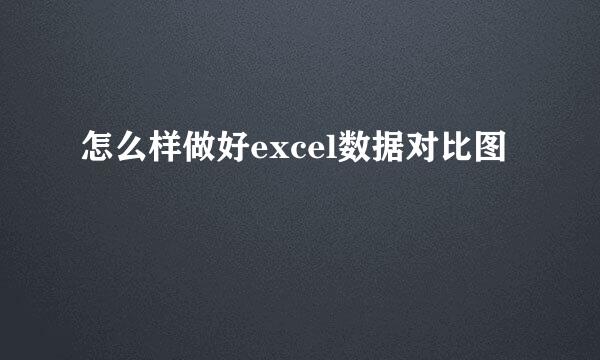 怎么样做好excel数据对比图