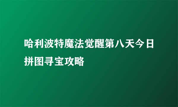 哈利波特魔法觉醒第八天今日拼图寻宝攻略