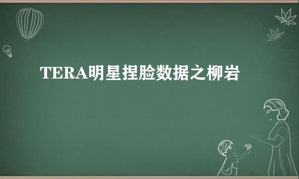 TERA明星捏脸数据之柳岩