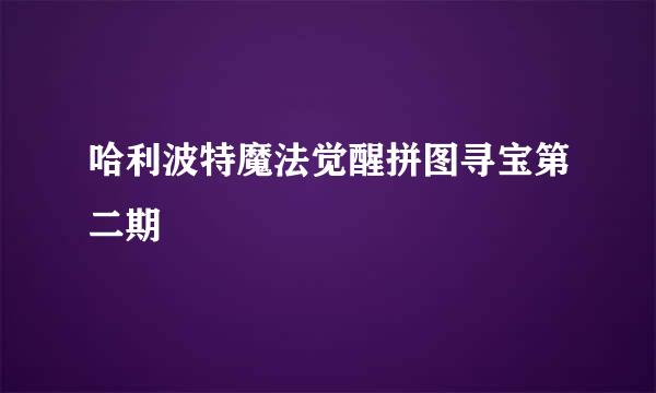哈利波特魔法觉醒拼图寻宝第二期
