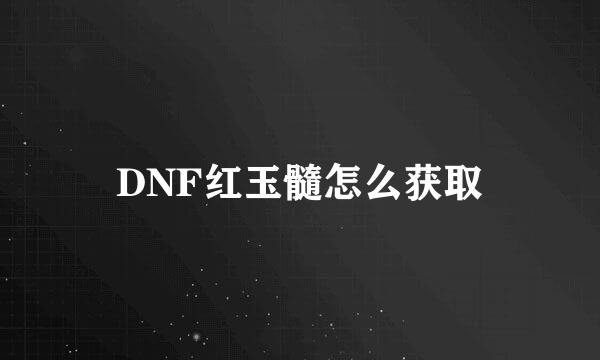 DNF红玉髓怎么获取