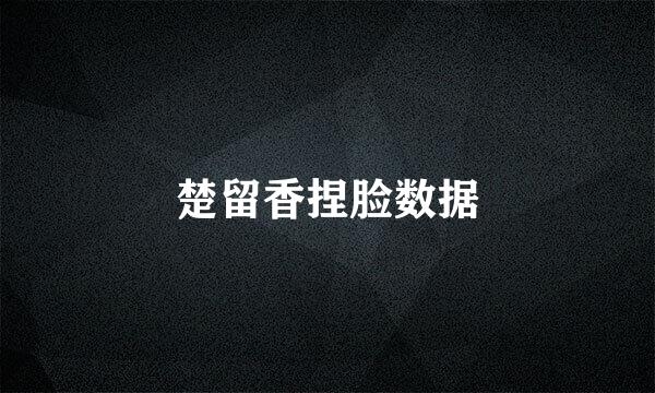 楚留香捏脸数据
