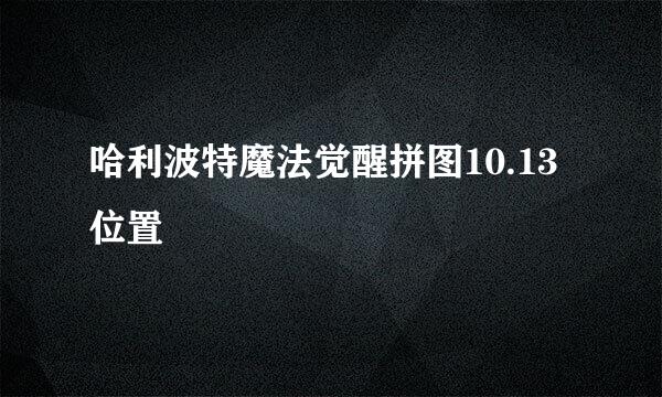 哈利波特魔法觉醒拼图10.13位置