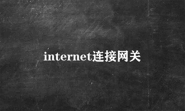 internet连接网关