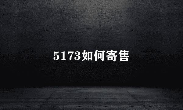 5173如何寄售
