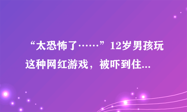 “太恐怖了……”12岁男孩玩这种网红游戏，被吓到住院，一度昏迷？哪些儿童游乐设施存在隐患？