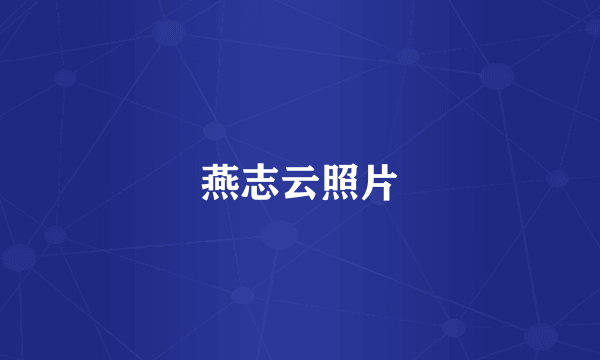 燕志云照片