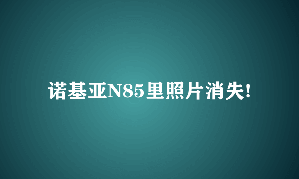 诺基亚N85里照片消失!