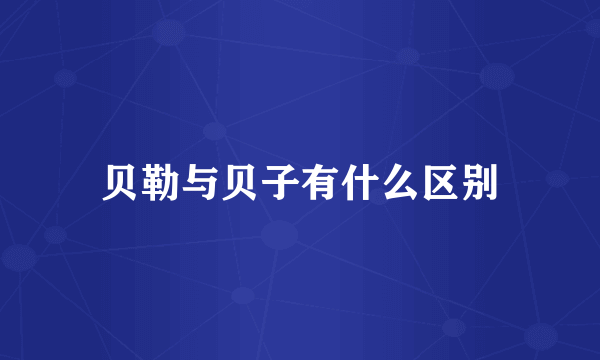 贝勒与贝子有什么区别