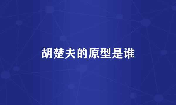 胡楚夫的原型是谁