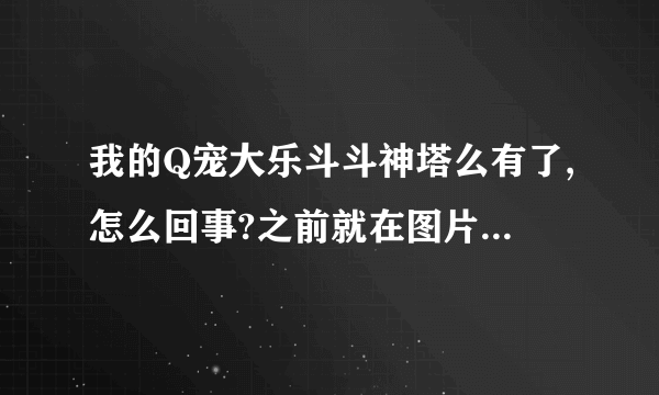 我的Q宠大乐斗斗神塔么有了,怎么回事?之前就在图片的选项里面的。那位好心人知道怎么回事。