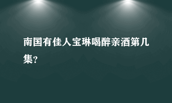 南国有佳人宝琳喝醉亲酒第几集？