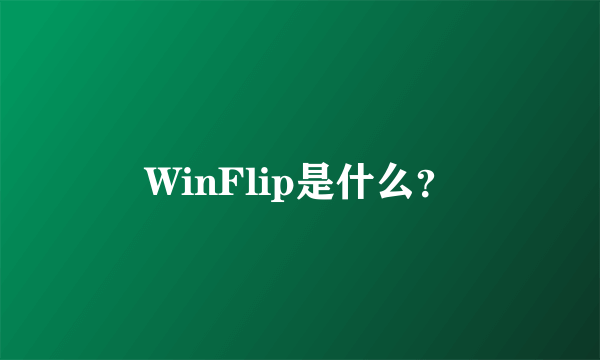 WinFlip是什么？