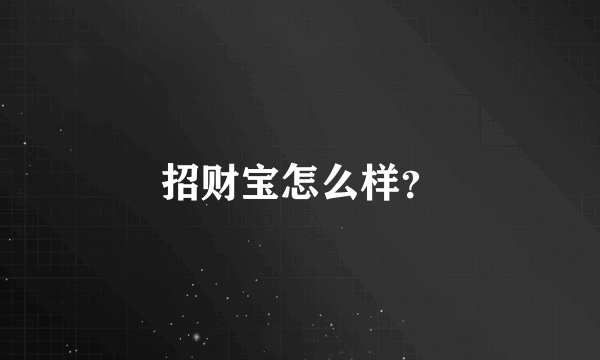 招财宝怎么样？