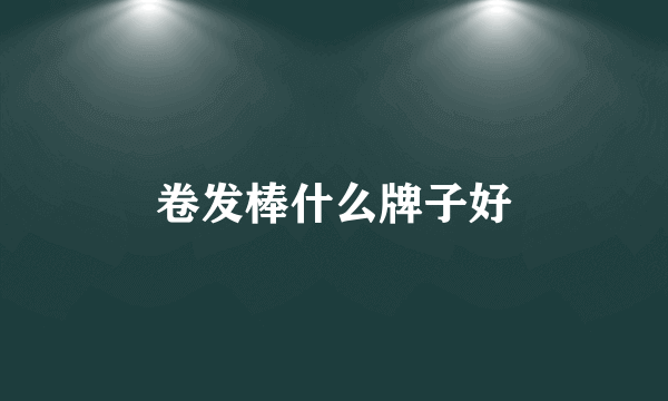 卷发棒什么牌子好