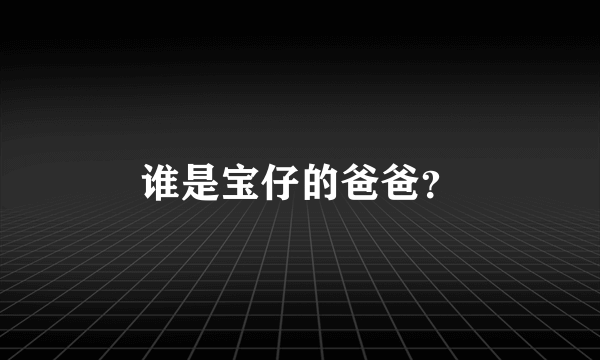 谁是宝仔的爸爸？