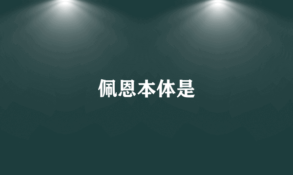 佩恩本体是