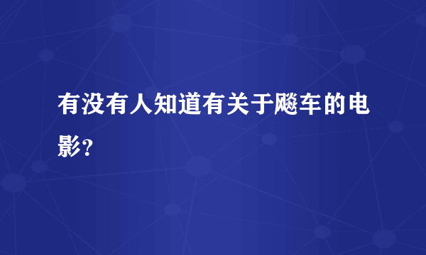 有没有人知道有关于飚车的电影？
