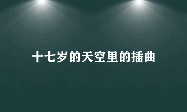 十七岁的天空里的插曲