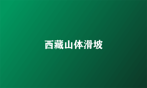 西藏山体滑坡