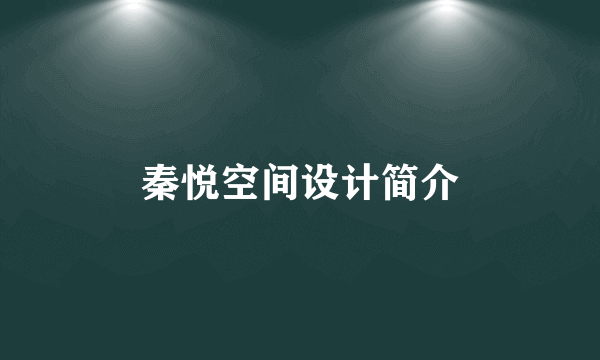秦悦空间设计简介