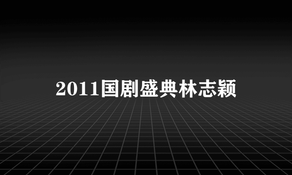 2011国剧盛典林志颖