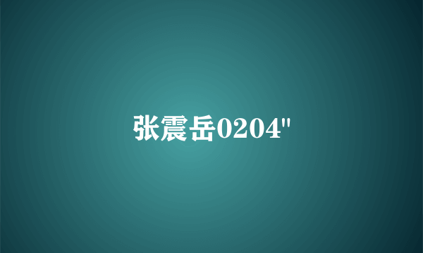 张震岳0204