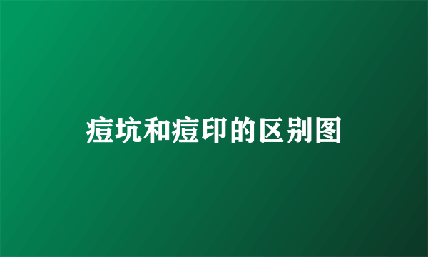痘坑和痘印的区别图