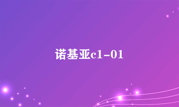 诺基亚c1-01