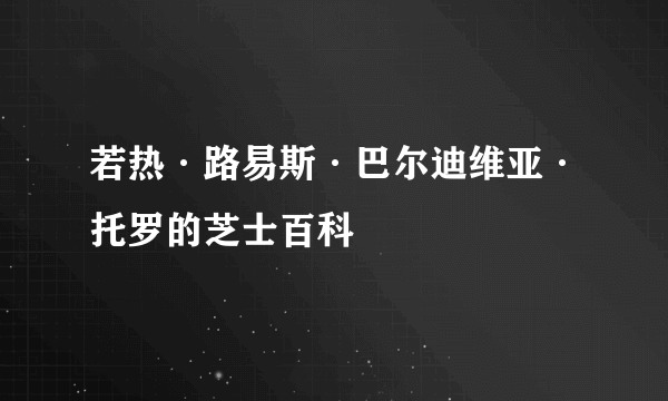 若热·路易斯·巴尔迪维亚·托罗的芝士百科