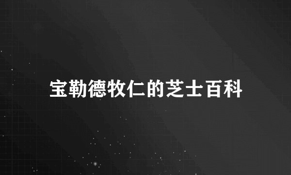 宝勒德牧仁的芝士百科