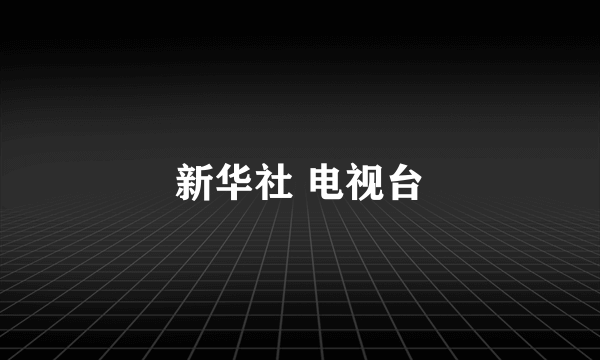 新华社 电视台