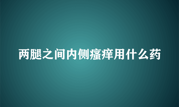 两腿之间内侧瘙痒用什么药