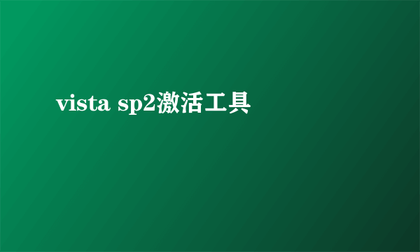 vista sp2激活工具