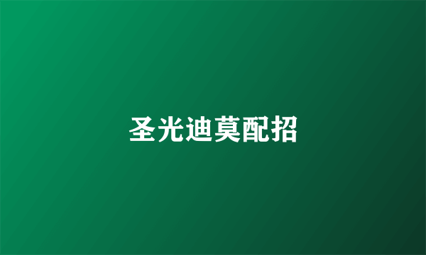 圣光迪莫配招