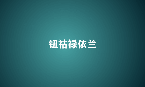 钮祜禄依兰