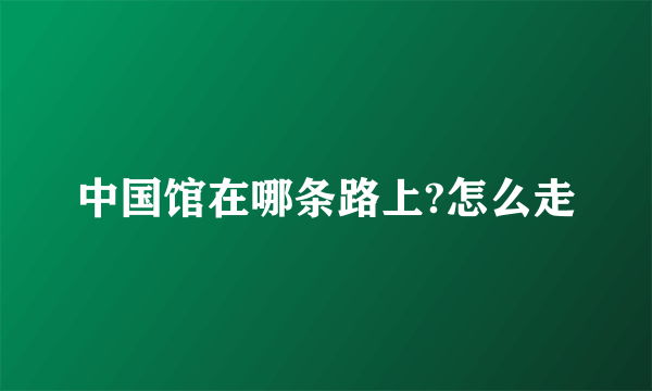 中国馆在哪条路上?怎么走