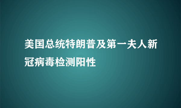 美国总统特朗普及第一夫人新冠病毒检测阳性