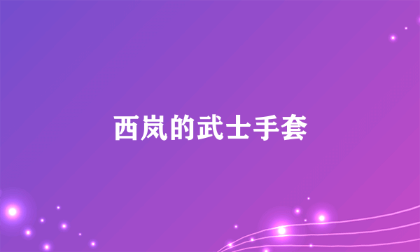 西岚的武士手套