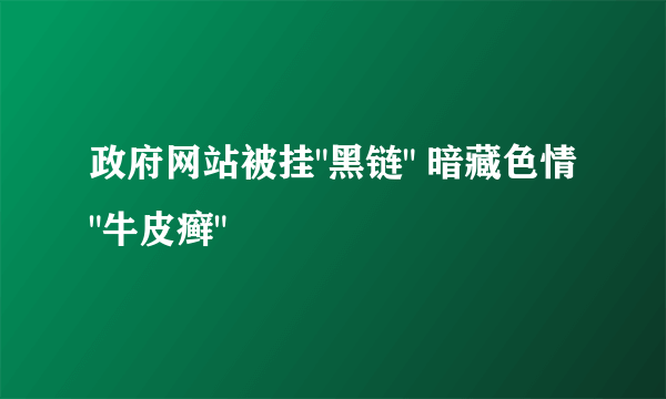 政府网站被挂