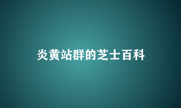 炎黄站群的芝士百科