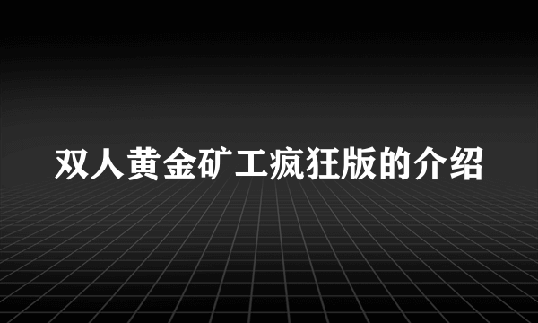双人黄金矿工疯狂版的介绍