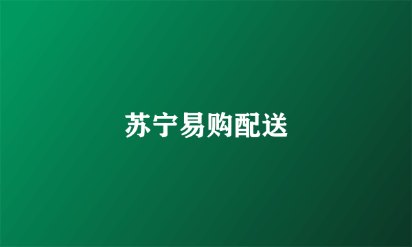 苏宁易购配送