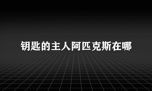 钥匙的主人阿匹克斯在哪