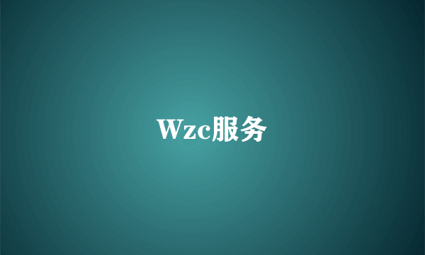 Wzc服务