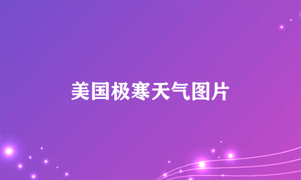 美国极寒天气图片