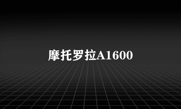摩托罗拉A1600